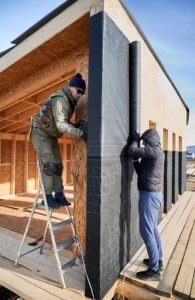 Granulato di sughero per insufflaggio - lavoratori