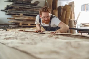 arredamento ecologico in sughero - operaio